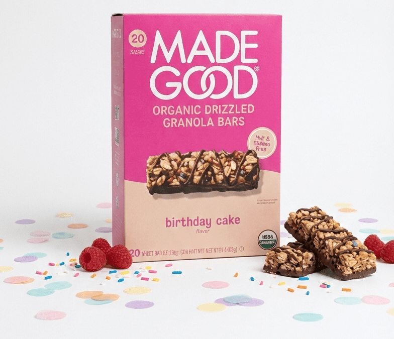 Made Good Birthday Cake Chocolate Drizzled Granola  20bars