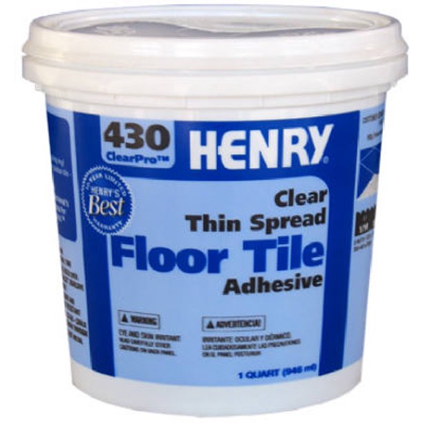 5PK QT 430 Clear Thin Spread Floor Tile Adhesive