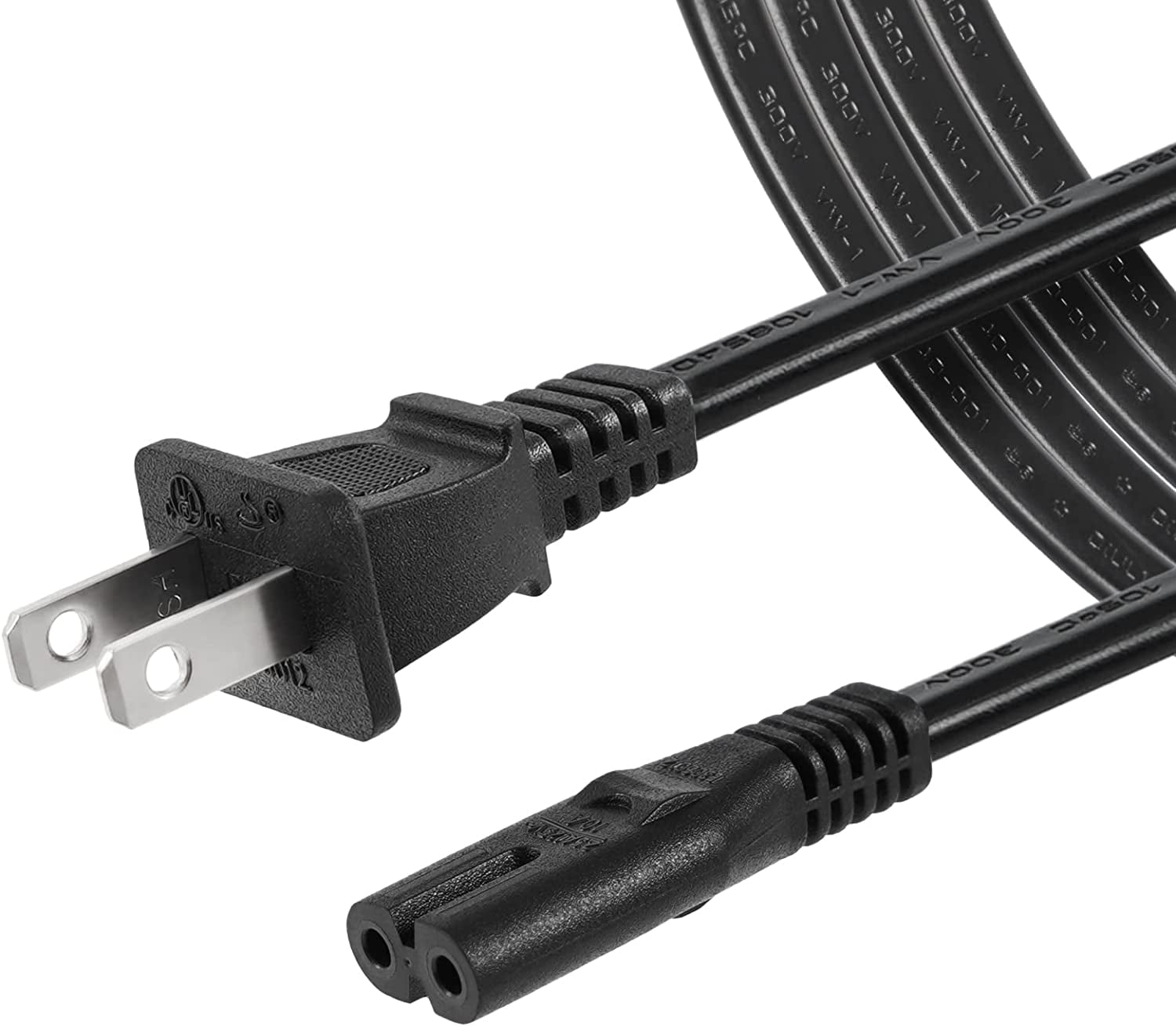 [UL Listed] 6FT Power Cord Compatible with TCL Roku TV, Insignia