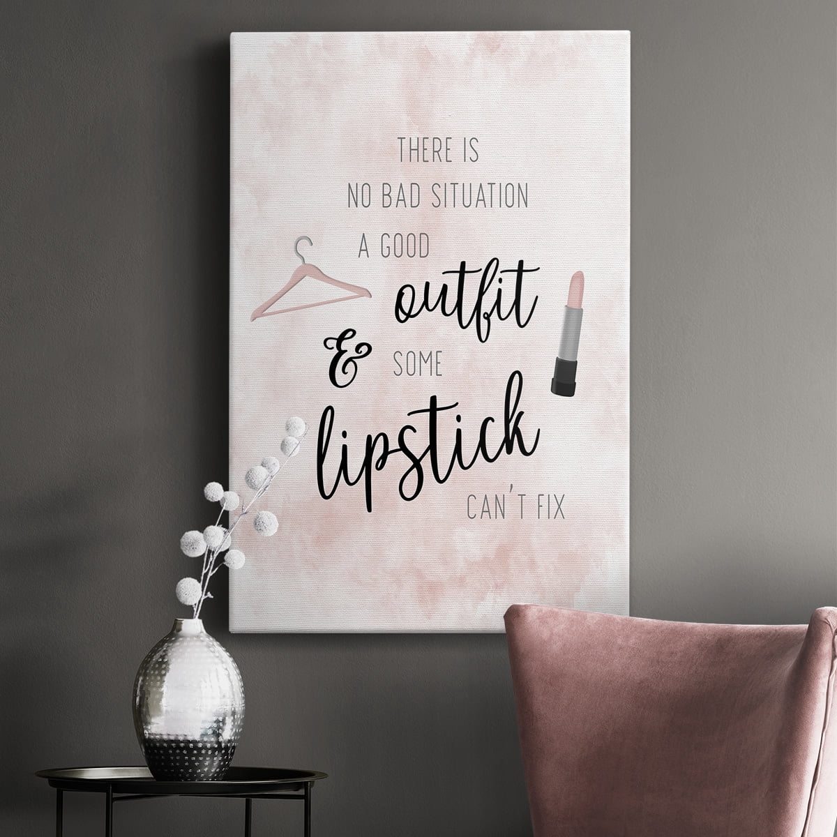Outfit and Lipstick Premium Gallery Wrapped Canvas - Ready to Hang