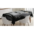 thumbnail image 1 of Ambesonne Modern Tablecloth Rectangular Table Cover, Wild Gorilla Orange Eyes, 52"x70", Grey Marigold, 1 of 3