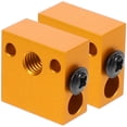thumbnail image 4 of MasteelfCA 2pcs 3D Printer Parts Aluminum Alloy Extruder Heater Block with Throat Tube, 4 of 7