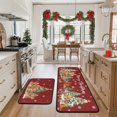 thumbnail image 3 of Set de alfombras de cocina Twyt Decor Christmas Red 43 x 76 y 43 x 119 cm, 3 of 7