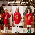 thumbnail image 6 of Actgleam Girls Dress Christmas Long Sleeve Knit Sweater Dress,11-12Y, 6 of 7