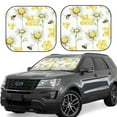 thumbnail image 6 of Kdxio Sweet Honey Print 2-Piece Sun Shade Front Windshield - Foldable Car Front Window Sunshades For Most Sedans Suv Truck, 6 of 6