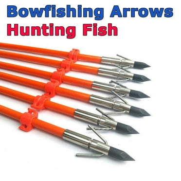 6pcs Archery Bowfishing Arrow Broadheads Recurve Compound Bow Fishing Hunting