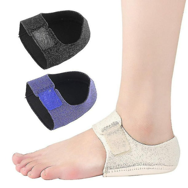 Almohadilla de Gel para el talón, alivio del dolor para calcetín para fascitis Plantar, protectores para el cuidado de la piel del pie, 2 uds.
