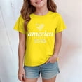 thumbnail image 4 of mgoYE Girls Boy's American 250th Anniversary Printed Casual Sweatshirt 250 Years 1776–2026 Patriotic Shirt 250th Anniversary USA Shirt Crew Neck(Yellow,7-8 Years), 4 of 5