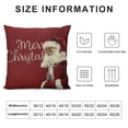 thumbnail image 5 of PHYHOO Christmas Throw Pillow Covers Merry Christmas Farmhouse Decorations Believe Holiday Decor Throw Cushion Case for Home Couch White, 5 of 5