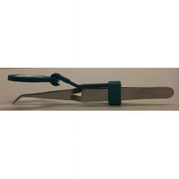 Miracle Point RBT Reverse Bent Tweezers with Magnifier - Set of 2