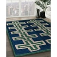 thumbnail image 2 of Ahgly Company Indoor Round Abstract Camouflage Green Southwestern Area Rugs, 7' Round, 2 of 6