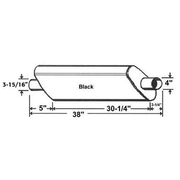 Muffler fits John Deere 4555 4640 4650 4755 4840 4850 4955 RE20222 AR86602 AR77304 DR-34