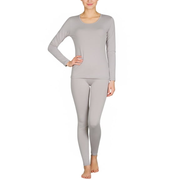 Lavra Women’s Fleece Lined Thermal Sets Winter Warm Long John Underwear Long Sleeve Top Pants Base Layer