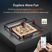 AlgoLaser DIY KIT Laser Engraver with Rotary and Raiser, 5W Output Power Laser Cutter Engraving Machine for Acrylic and Metal, 12000mm/min Laser Engraving Area 15.7x15.7