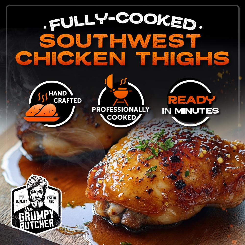 Boneless Skinless Fully Cooked Creole Chicken Thighs Family Pack, 4 lb Vacuum Bag (Frozen)