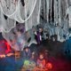 thumbnail image 3 of IMIKEYA Halloween Creepy Cloth Spooky Fabric Cloth Halloween Creepy Decoration Party Door Window Decor for Haunted House Patio Garden (White), 3 of 4