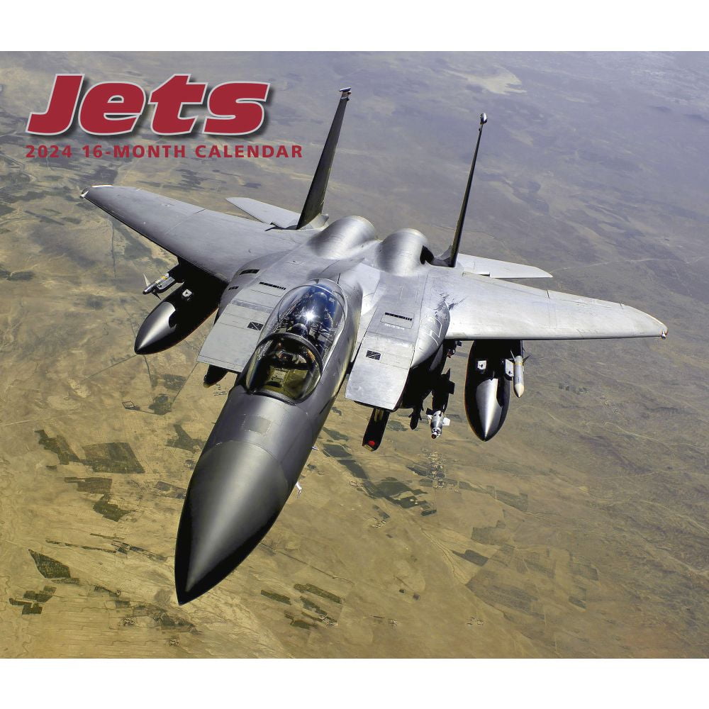 Calendar Ink, Jets Deluxe 2024 Wall Calendar