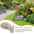 thumbnail image 4 of MOVTOTOP Cadeau Commémoratif pour Chat Statue Ornement en Résine Pierre Commémorative pour Chat Pierre Commémorative pour Jardin, 4 of 8