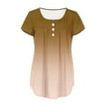 thumbnail image 3 of Scyoekwg Women Work Blouses Ladies Blouses Dressy Casual Trendy Short Sleeve Going Out Tops Womens Summer Fashion Lightweight Loose, 3 of 6