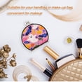 thumbnail image 5 of Portable Folding Mirror Compact Double Sided Travel Mirror Small Makeup Mirror Use Present for Women Pink Cute Halloween Ghosts Pattern, 5 of 7