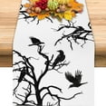 thumbnail image 2 of Halloween Tree Branches Crows Table Runner Fall Holiday Kitchen Dining Table Decoration for Holiday Wedding Indoor Outdoor Party 13x90 Inch, 2 of 6