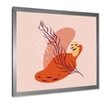 thumbnail image 2 of Abstract Warm Colors Spring Leaf 30 in x 30 in Framed Painting Canvas Art Print, by Designart, 2 of 4