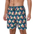 thumbnail image 2 of Fotbe Popcorn With Glasses Men’s Swim Trunks Quick Dry Swim Shorts Board Shorts with Mesh Lining-XX-Large, 2 of 9