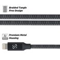 thumbnail image 4 of Scosche Premium MFI Certified StrikeLine Sync Braided Lighting Charing Cable 4', 4 of 7
