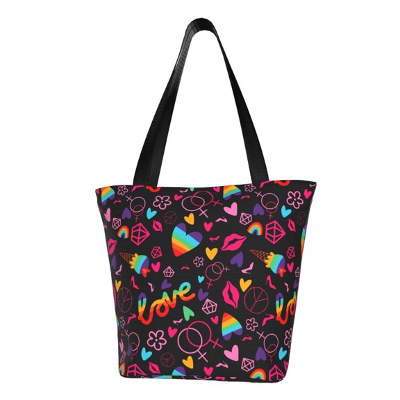 Matuu Lgbt Rainbow For Pride for Women’s Casual Shoulder Tote Bag Handbag For Women Work College Travel Business Shopping