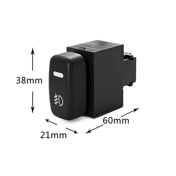 Botón de luz antiniebla de Control de lámpara antiniebla de 12/24V para MITSUBISHI PAJERO/LANCER/TRITON/L200 Hugtrwg Accesorios para autos y motos