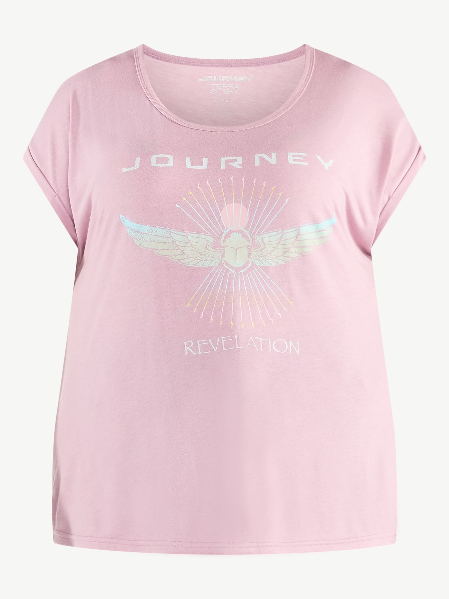 Terra & Sky Women's Plus Graphic T-Shirt, Revelation, Sizes 0X-4X