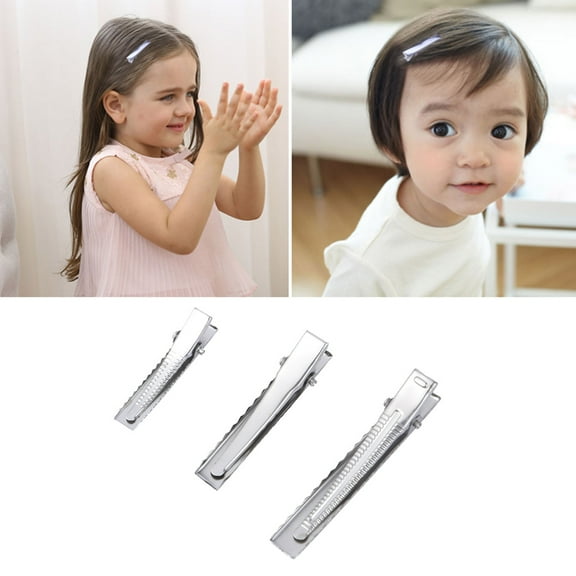 MIPCASE 30pcs Alligator Clips Hair Styling for Hair Clipping Daily Use Silver Stainless Steel