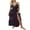 Purple, variant on Fortune Women Boho Flowy Long Dress Flower Embroidery Dress Halter Neck Backless Swing Dresses
