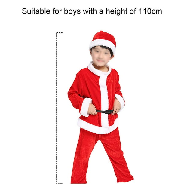 110 cm Disfraz de Papa Noel Disfraz de Papa Noel para nino Traje de Papa Noel Traje de fiesta de Navidad Walmart en linea
