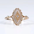 DESIGNICE Simple Wave Lace Ring Women'S Personalized Vintage Court ...
