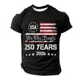 thumbnail image 3 of 250Th Anniversary Short Sleeve T Shirt Comfortable Breathable 250Th Anniversary Mens Graphic Tees Black XXXL, 3 of 6