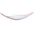 thumbnail image 4 of Hamac en Maille de Nylon Coloré Rouge et Bleu pour Jardin Extérieur Accessoires de Camping, 4 of 5