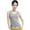 Gray, variant on Women Summer Sleeveless Scoop Neck Basic for Tank Top Simple Solid Color Racerback Slim Vest Bottoming Camisole Underwea