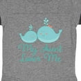 thumbnail image 3 of Inktastic My Aunt Loves Me Whale Boys or Girls Baby Bodysuit, 3 of 4