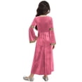 thumbnail image 2 of Zaldita Big Girls Medieval Princess Maxi Dress Long Sleeve Vintage Ball Gowns Renaissance Clothes Pink 14, 2 of 7