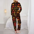 thumbnail image 3 of Pajamas for Women Set - Animal print A Comfy Long Sleeve Button Up Pajama Sets for Women 2 Piece, Soft Sleepwear Nightwear Pjs Lounge Sets for Women with Pockets, 3 of 6