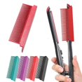 thumbnail image 1 of Accesorio de peine para plancha de pelo, peine alisador para plancha de pelo, peine que se fija a la plancha, herramienta para peinar el cabello, rosa, 1 of 3