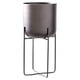 thumbnail image 1 of Yuarrent Jardinera funcional y decorativa con soporte de metal desmontable: regalo elegante y universal Jardín y Patio negro, 1 of 6
