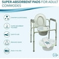 thumbnail image 3 of TidyCare Super Absorbent Pads, Portable Commode Absorbent Pads, Disposable, 40 Sheets, 3 of 9