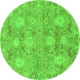 thumbnail image 1 of Ahgly Company Indoor Round Oriental Green Traditional Area Rugs, 8' Round, 1 of 4