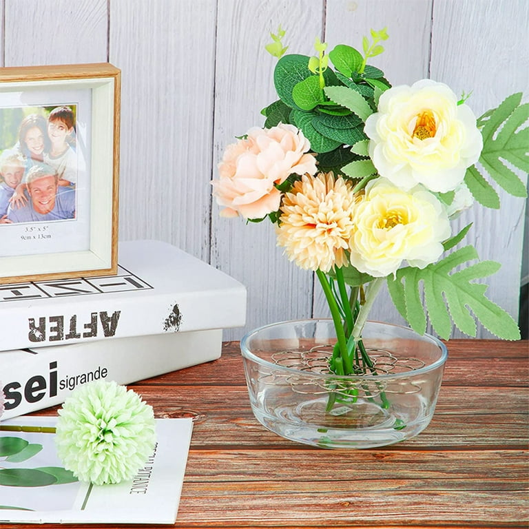 Pcs Flower Frog MODANU Stainless Steel Lid Arranger Metal Flower