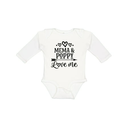 

Inktastic Mema and Poppy Love Me Gift Baby Girl Long Sleeve Bodysuit