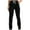 *4-Black, variant on Women's High Waisted Distressed Flare Jeans,Ladies Vintage Stretchy Denim Pants,Womens Slimming Bell Bottoms with Ripped Details,Light Blue,Size L