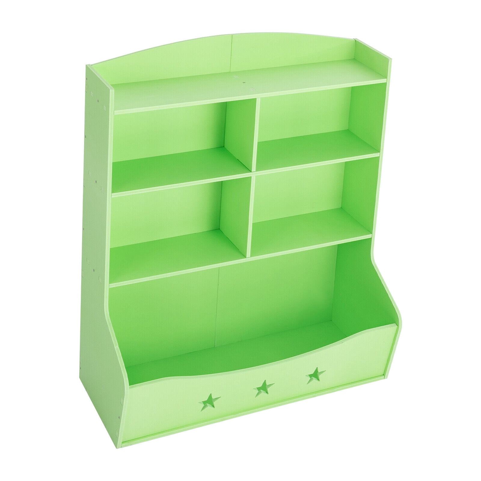 Kids Bin Toy Storage Box Bookcase Organizer Shelf Playroom Bookshelves Green