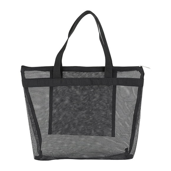 WORGEOUS Bolso de malla portátil bolso de ducha portátil de ducha múltiple bolsa de lavado (negro)